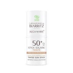 Stick solaire Teinté SPF50+ Bio 9g Soins Solaires Imperfections et cicatrices Laboratoires De Biarritz