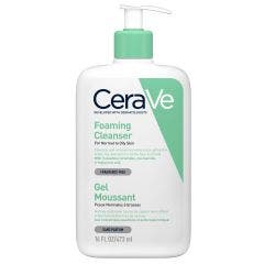 Gel Moussant Visage Et Cou Peaux Normales A Grasses 473 ml Cleanse Visage Cerave