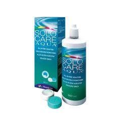 Solution multifonctions pour les lentilles souples 360ML Solocare Aqua Menicon