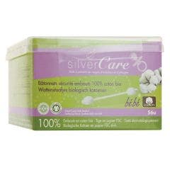 Cotons Tiges Sécurité Bébé x60 En Coton Bio Silver Care