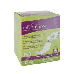 Serviettes hygieniques extra nuit en coton biologique x8 Silver Care
