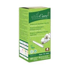 Tampons super en coton bio x14 Avec applicateur Silver Care