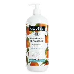 Savon liquide de marseille mandarine bio 1L Mains et corps Coslys