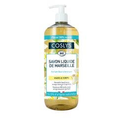 Savon liquide de marseille a fleur d'oranger bio 1L Mains et corps Coslys