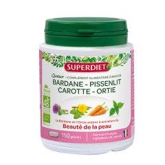 Quatuor Beaute De La Peau Bardane Bio 150 Gelules Superdiet