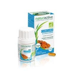 Curcuma et gingembre Bio 30 gélules Confort articulaire Naturactive