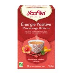 Energie Positive Canneberge Hibiscus 17 Sachets Yogi Tea