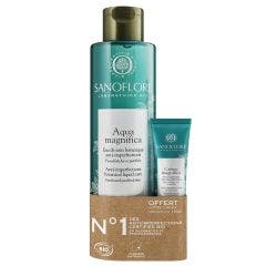 Lotion visage Aqua Magnifica 200 ml + Crème format voyage 10 ml offerte 210ml Magnifica Sanoflore