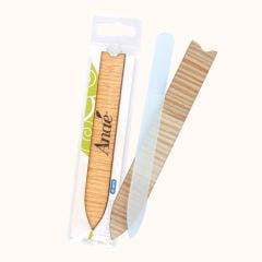 Grande lime a ongles en verre etui bois Anae