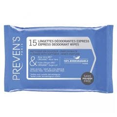 Lingettes déodorantes x15 Preven's