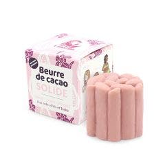 Beurre de cacao rose solide et bio aux notes d'iris & tonka 55g Lamazuna