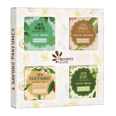 Coffret de 4 Savons Parfumés 4x100g Fleurance Nature