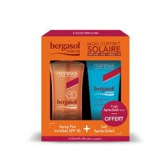 Spray Solaire Spf30 125ml + lait apres-soleil 100ml offert 225ml Bergasol Sublim Bergasol