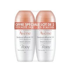 Duo Déodorant 24H 2x50ml Body Avène