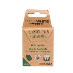 Fil dentaire 100% biodégradable 50m Goût menthe Biosynex
