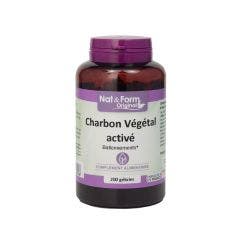 Charbon Végétal Activé 200 gélules Nat&Form