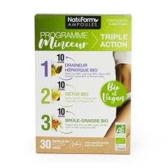 Programme Minceur Bio 3 phases 30 ampoules Nat&Form