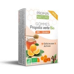 Gommes Propolis Verte Miel Et Orange Bio 45g Propos'Nature