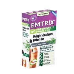 Vernis régénération intense avec HE Arbre A Thé 10ml Ongles pieds et mains abîmés Emtrix