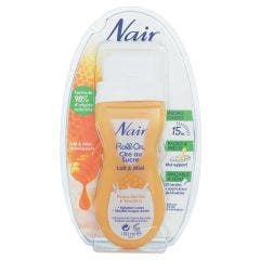 Roll On Cire au Sucre aux extraits de lait et miel 100ml Peaux seches et sensibles Nair