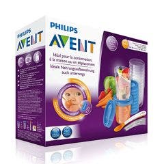 Pots de conservation + cuillère de sevrage Accessoires 6 mois et plus Avent