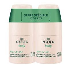 Duo Deodorant Hydratant Fraicheur 2x50ml Rêve de thé Body Nuxe