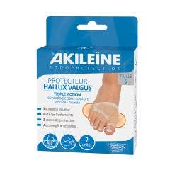 Protecteur hallux valgus triple action x 2 Akileine Taille S Asepta