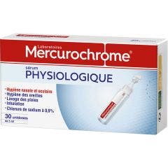 Serum physiologique 30 unites de 5ml Mercurochrome