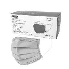 Masques chirurgicaux jetables gris foncé x50 Type IIR EN 14683:2019+AC:2019 Vog Protect