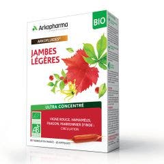 Circulation Jambes Légères Vignes Rouges Bio 20 Ampoules Arkofluides Arkopharma