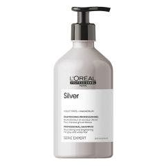 Shampoing déjaunisseur pour cheveux gris et blancs 500ml Silver L'Oréal Professionnel