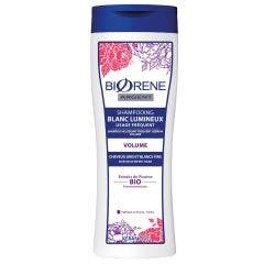 Shampooing Blanc Lumineux Volume 250ml Argent Cheveux Gris et Blancs Biorène