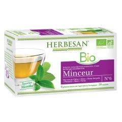 Infusion The Vert Minceur Bio 20 sachets Saveur menthe Herbesan