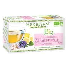 Infusion Fenouil Carvi Allaitement Bio 20 sachets Saveur Citron Herbesan