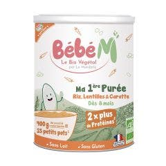Ma 1ère Purée Bio 400g Bébé M Dès 8 mois La Mandorle