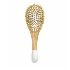 Brosse en bois démêlante et lissante Picots sanglier / nylon Bachca