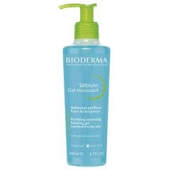 Gel nettoyant 200ml Sebium Peaux grasses Gel moussant Bioderma