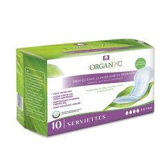 Serviettes Extras pour fuites urinaires x10 Organyc