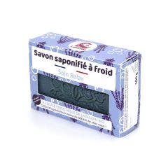 Savon solide artisanal saponifié à froid Soin Relax 100g A l'huile essentielle de Lavandin Bio Lamazuna