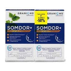 Somdor+ 2x30 comprimés Sommeil naturel et réparateur Granions