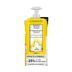 Lot Source Micellaire Enchantée flacon 400ml + recharge 400 ml AMANDE 800ml Garancia