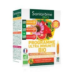 Programme Ultra Immunité Bio 30 ampoules Santarome