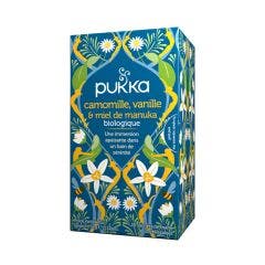 Infusion Relax - camomille, vanille & miel de manuka x 20 sachets Pukka
