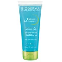 Gel nettoyant 100ml Sebium Gel Moussant Peaux grasses Bioderma