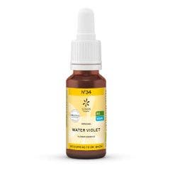 N°34 Elixir Fleurs De Bach Biologiques Originales D'angleterre Water Violet 20ml Lemon Pharma