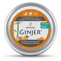 Pastilles Biologiques Au Gingembre Orange 40g Ginjer® Lemon Pharma