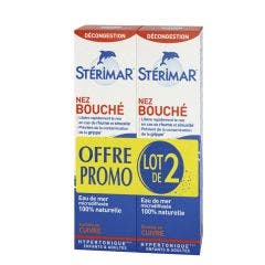 Spray Nez Bouché Hypertonique 2x100ml Dès 3 Ans Sterimar