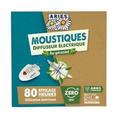 Diffuseur électrique anti-moustiques + recharge 10 plaquettes 1UNITE Aries