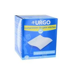 Compresses de Stériles Gaze Hydrophile 10cm x 10cm Boite de 50 Urgo