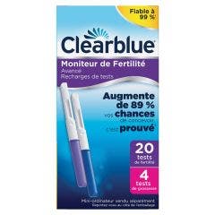Moniteur Fertilite Recharge 24 Sticks Clear Blue
